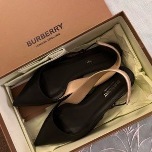 Burberry slingback flats 37.5